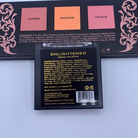 Lovecraft Beauty Blush Palette & Illuminati Quad Palette Eyeshadow Makeup NIP - Picture 3 of 4